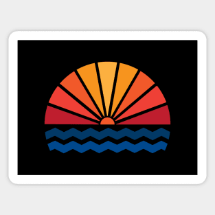 Retro sunset Sticker